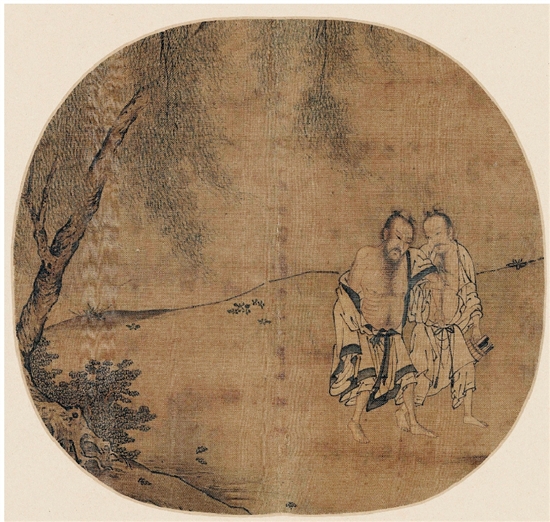 柳荫醉归图页 柳荫醉归图页