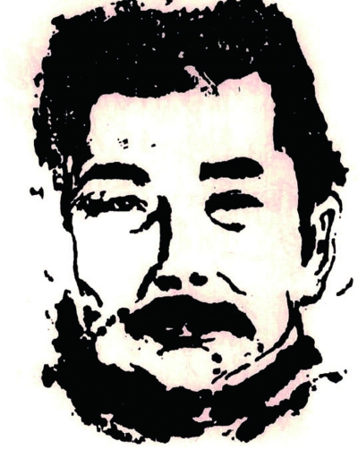 端木蕻良指绘鲁迅头像 端木蕻良指绘鲁迅头像