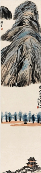 齐白石 滕王阁 齐白石 滕王阁