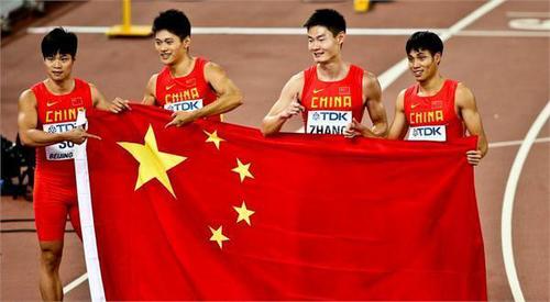 2015田径世锦赛 4x100米男子接力中国摘银 2015田径世锦赛 4x100米男子接力中国摘银