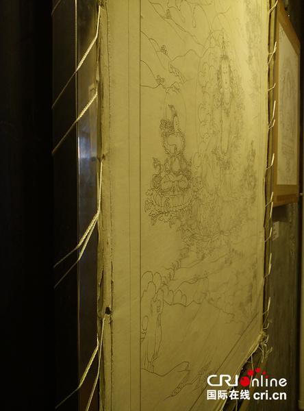 嘎玛朗加老师的唐卡作品底稿  嘎玛朗加老师的唐卡作品底稿