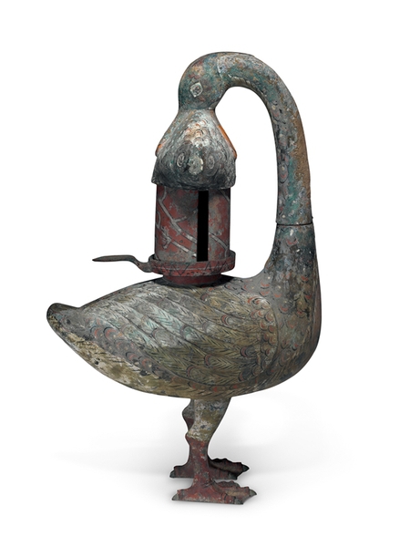 04 彩绘雁鱼釭灯 04 彩绘雁鱼釭灯