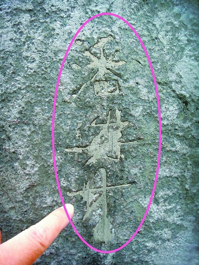 明孝陵神道石象遭涂鸦1 明孝陵神道石象遭涂鸦1