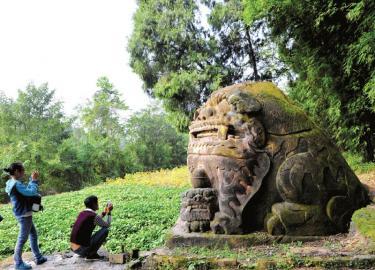 成都发现中国最大石狮 成都发现中国最大石狮