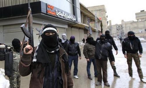 资料图:极端组织IS的武装人员 资料图:极端组织IS的武装人员