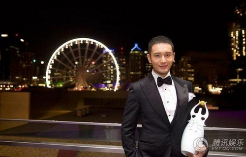 黄晓明获影帝 黄晓明:baby是我的原动力 黄晓明获影帝 黄晓明:baby是我的原动力