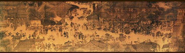 故宫藏《清明上河图》(局部) 故宫藏《清明上河图》(局部)