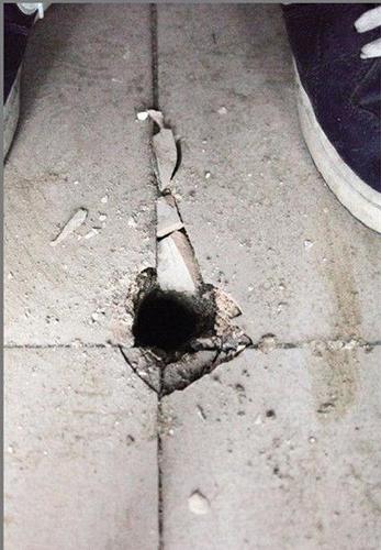 不仅在院子里，房屋里也有挖宝探洞