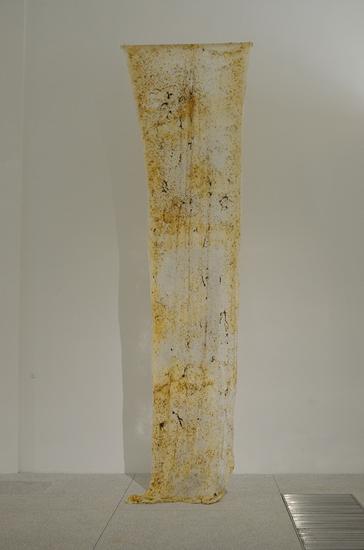 蚕山水 梁绍基 蚕丝、蚕蛹、蚕砂、蚕尿渍