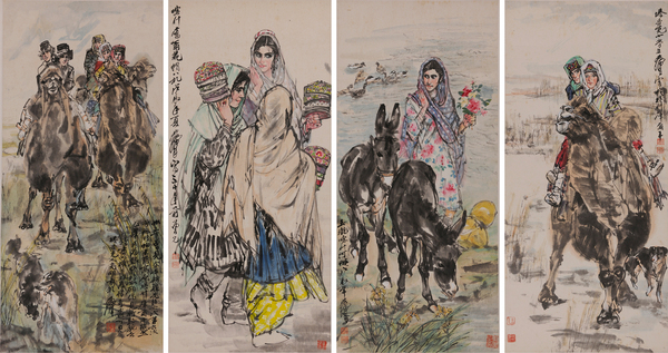 3  黄胄《新疆风情组画》 3  黄胄《新疆风情组画》