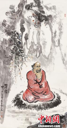 图为钱大礼作品达摩图?！≌憬朗豕?摄