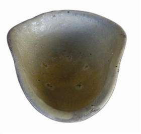 图一:唐代成都青羊宫窑半葫芦形青瓷小水瓢