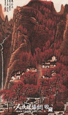 李可染万山红遍 成交价:RMB1.84亿元_副本 李可染万山红遍 成交价:RMB1.84亿元_副本