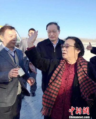 北京时间12月4日13点50分，屠呦呦乘坐国航CA911航班从北京启程飞往瑞典，领取诺贝尔奖。国家卫生计生委副主任、国家中医药管理局局长王国强，中国工程院院士、中国中医科学院院长张伯礼等前往机场送机。（通讯员供图） 通讯员 摄