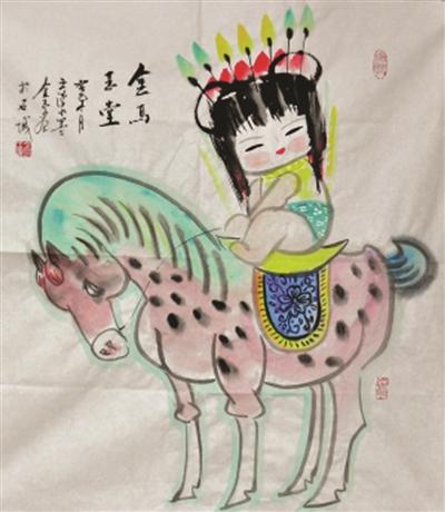 中国绘画获得专利的非常鲜有，而王金玉以其“文漫水墨画”获得国家专利，更是难得。12月19日，“金陵九闲”书画展将在南京市美术馆开幕。溧水的文漫水墨画家王金玉就是“九闲”之一，他先后发表作品千余幅，出版图书和画册数十本，多种美术设计在全国获金、银奖；首创的“文漫水墨画”2013年5月还获得了国家专利。