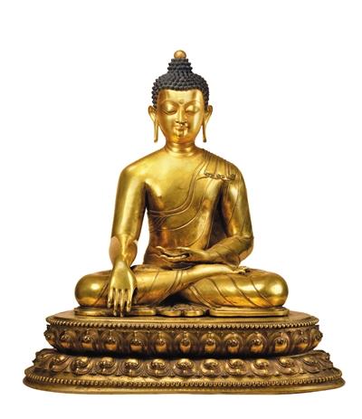 十四世纪释迦牟尼像 十四世纪释迦牟尼像