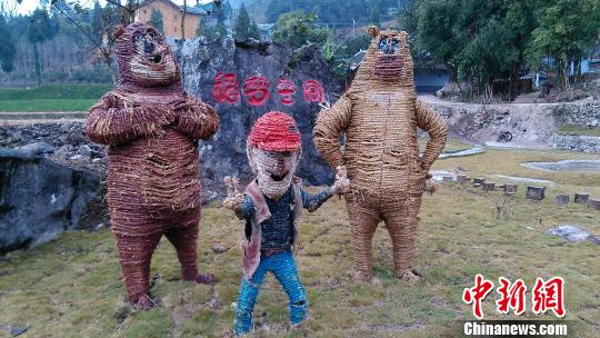 贵州余庆编扎“稻梦空间” 创意展示农耕文化1 贵州余庆编扎“稻梦空间” 创意展示农耕文化1