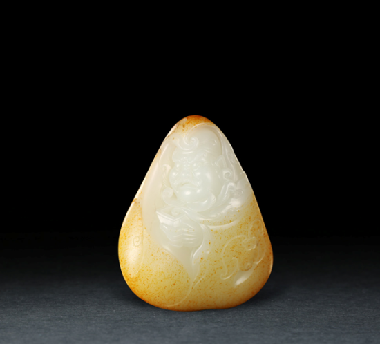 00929于雪涛和田玉籽料钟馗把件 00929于雪涛和田玉籽料钟馗把件