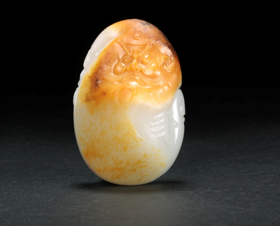 00964方红根方红根 和田玉籽料钟馗  00964方红根方红根 和田玉籽料钟馗