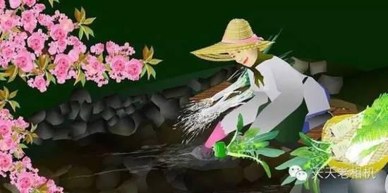 74岁日本老人 用Excel创作山水风景画