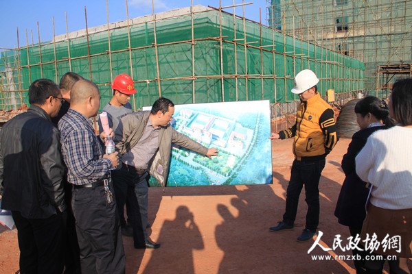 江西于都县政协视察重点民生工程建设