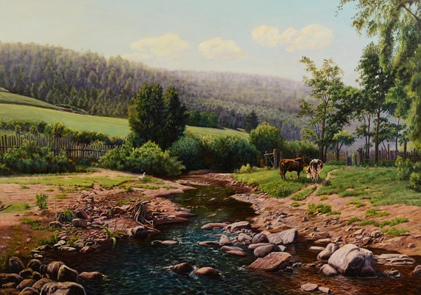 阿城风景.1999年(170cmX120cm) 王还霆 阿城风景.1999年(170cmX120cm) 王还霆