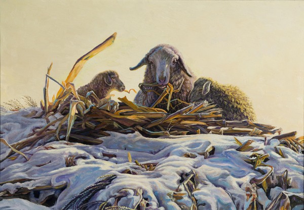 三羊开泰.2003年(100cmX70cm) 王还霆 三羊开泰.2003年(100cmX70cm) 王还霆