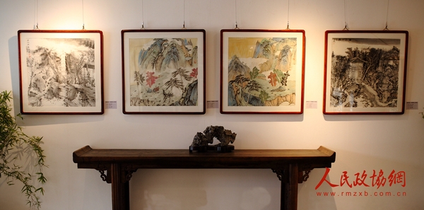 “学院风骨——中国画四人作品展”展出的部分画作3 “学院风骨——中国画四人作品展”展出的部分画作3