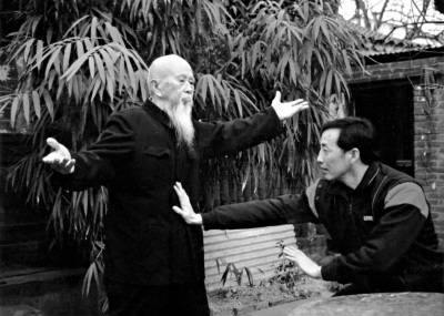 李子鸣和弟子赵大元研习武功 点击进入下一页