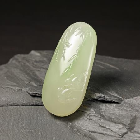 (翠青)白玉挂件-春晓