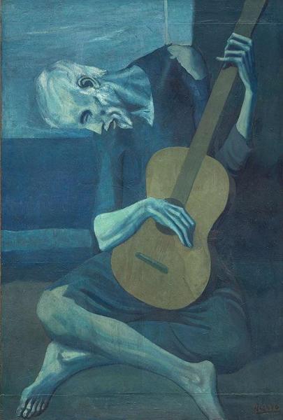 The Old Guitarist，1903–04，毕加索