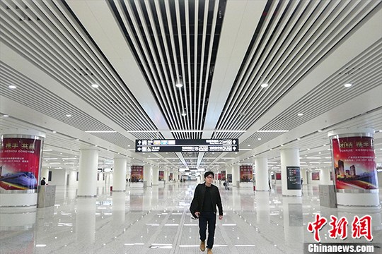 亚洲最大地下火车站深圳福田站通车运营1 亚洲最大地下火车站深圳福田站通车运营1