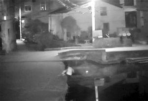 女子玩手机坠亡 监控记录下全过程河水较浅但淤泥很深