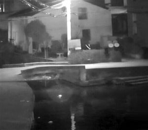 女子玩手机坠亡 监控记录下全过程河水较浅但淤泥很深