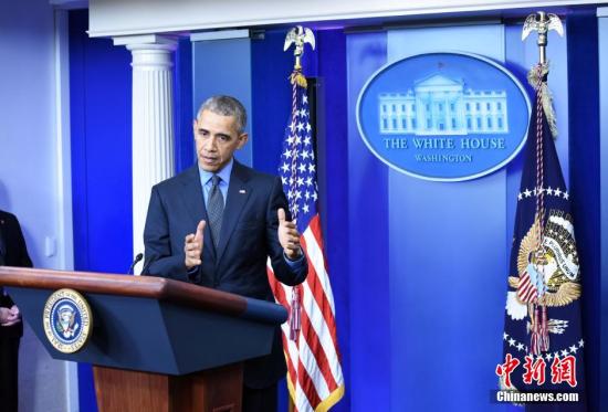 资料图片:美国总统奥巴马 <a target='_blank' href='http://www.chinanews.com/'>中新社</a>记者 张蔚然 摄 点击进入下一页