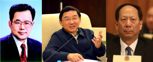 从左到右依次为孙志刚、于伟国、石泰峰。