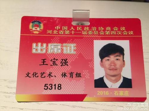 王宝强的出席证