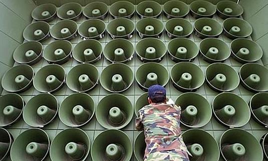 韩媒:朝鲜对韩喊话范围扩大至多处边境地区