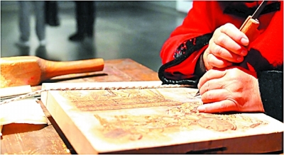 雕刻年画画板 资料图片 雕刻年画画板 资料图片