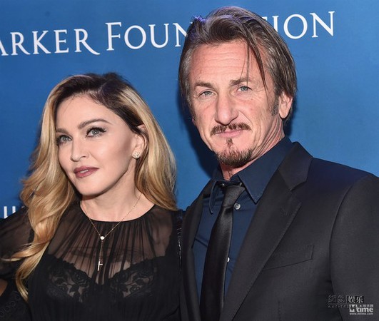 西恩潘与前妻麦当娜。