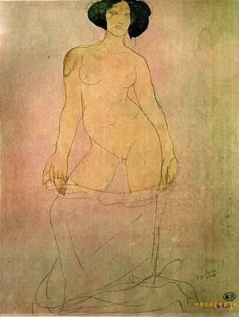 罗丹的裸体素描2