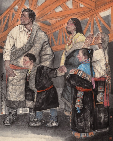 心向远方223x179cm纸本设色2014_副本 心向远方223x179cm纸本设色2014_副本