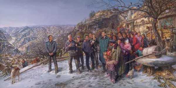 曹勇油画巨作《重返梁家河》 曹勇油画巨作《重返梁家河》