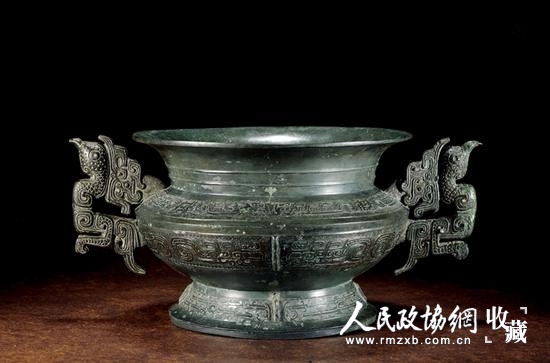 青铜凤鸟耳尊_副本 青铜凤鸟耳尊_副本