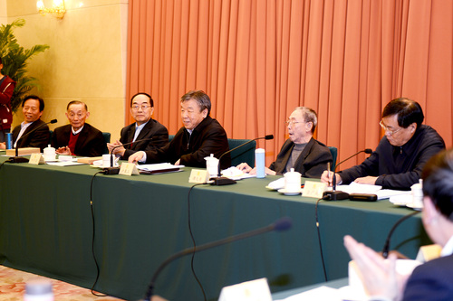 全国政协京昆室成立30年座谈会现场 全国政协副主席、京昆室主任卢展工讲话