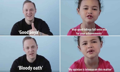 萌萌哒:6岁小女孩教澳大利亚方言视频窜红网络