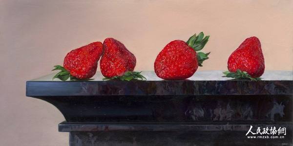 《盈盈嫣红》 40cmx85cm 布面油画 2015_副本 《盈盈嫣红》 40cmx85cm 布面油画 2015_副本