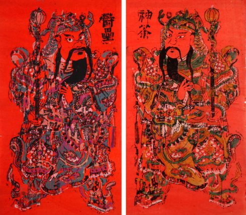门神画 门神画