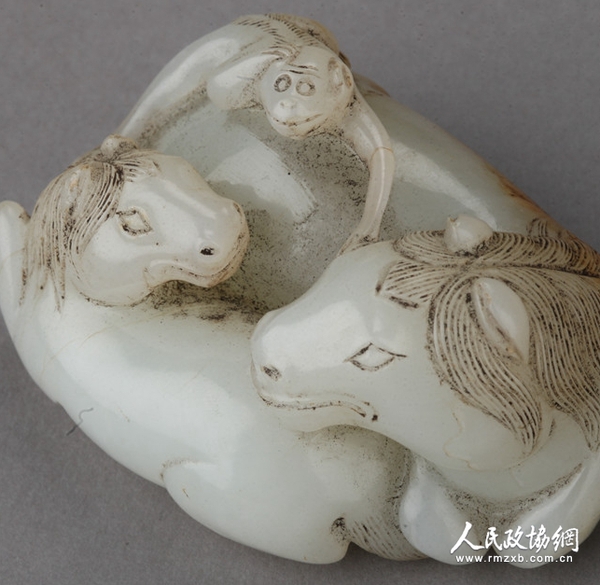 白玉马上封侯 清代_副本 白玉马上封侯 清代_副本