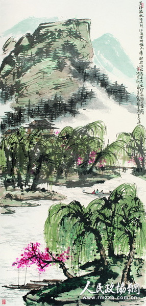 莫怪孤帆江上行 2011年 250×120cm_副本 莫怪孤帆江上行 2011年 250×120cm_副本